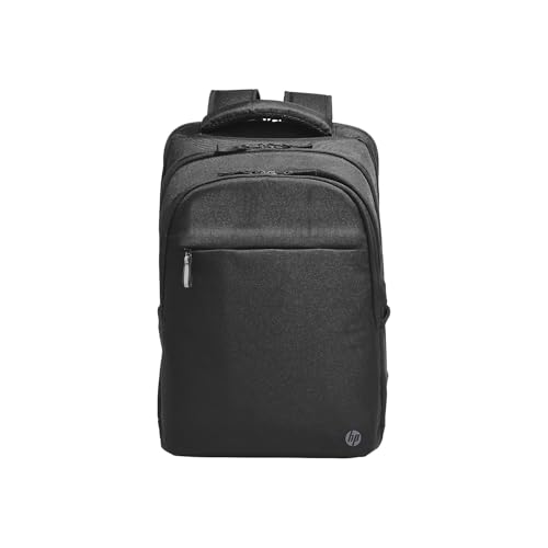 HP Renew Business Backpack Mochila para portátil de 17,3 polegadas, poliéster reciclado, impermeável, fecho de correr, preto