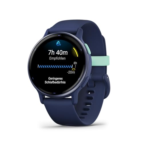 Garmin Vivoactive 5, Smartwatch com GPS, ecrã AMOLED, funções essenciais de saúde e forma física e até 11 dias de autonomia, azul (recondicionado)