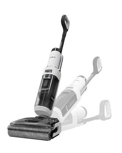Tineco Floor One S6 Stretch Lite Aspirador seco e húmido, com ângulo de inclinação de 180°, design compacto de 13 cm, tempo de funcionamento prolongado, limpeza de bordas de três lados