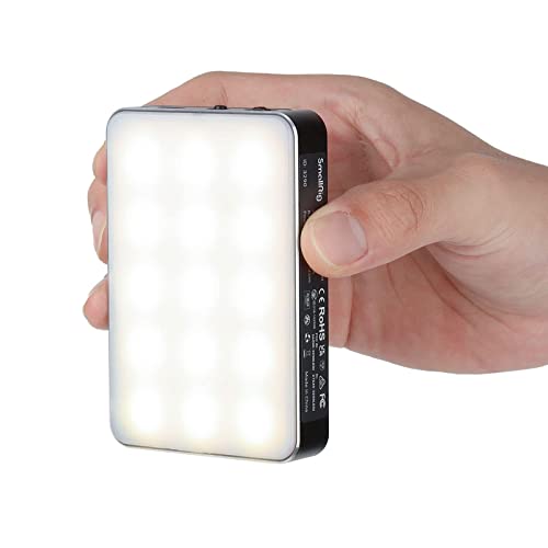 SMALLRIG RM75 Luz de vídeo RGB com controlo de aplicação inteligente, painel de luzes on-camera vídeo LED magnéticas, bateria incorporada de 4.000 mAh, CRI≥95 2500-8500K - 3290 preto