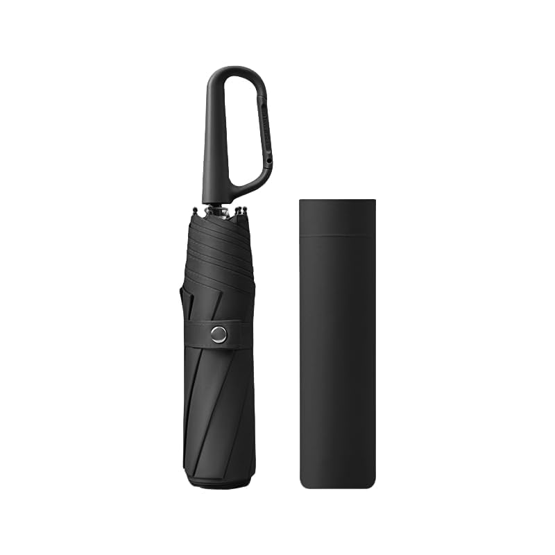 erised's bifrost Guarda-chuva de viagem dobrável Vogue compacto com mosquetão/8 varas/sol chuva/proteção UV/mochila pequena de viagem / portátil/mulheres e homem