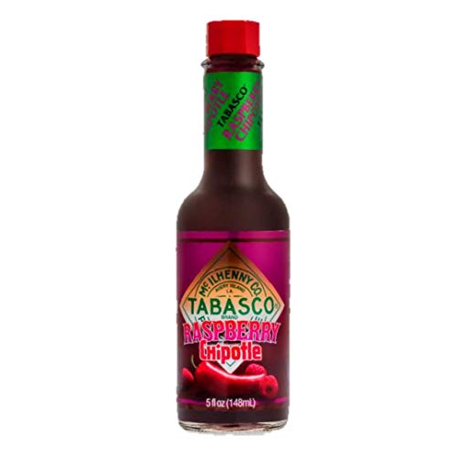 TABASCO® Raspberry Chipotle Sauce Molho agridoce com sabor de chipotle, molho de pimenta doce - molho de framboesa-chipotle frutado e picante - garrafa de vidro de 148 ml, TABASCO Chipotle