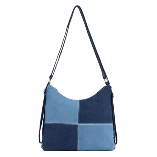 Syrads Mulher ganga hobo malas para mulher mala de ombro retro tote casual malas de ombro de ganga