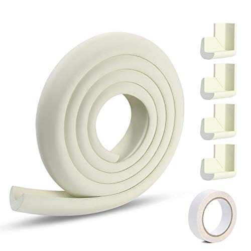 Vicloon Protetor de esquinas, para cantos e bordas de móveis, cobertura de proteção de bebés, 2 m e 4 protetores de canto