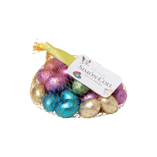 Rede de mini ovos de chocolate com leite recheados de praliné 135 g - Simón Coll