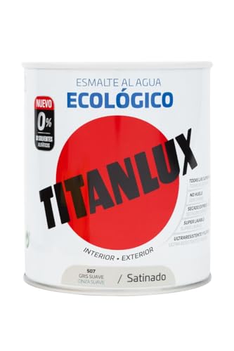 Titanlux - Esmalte água ecológico santinado, branco, 750 ml (ref. 01T056634)