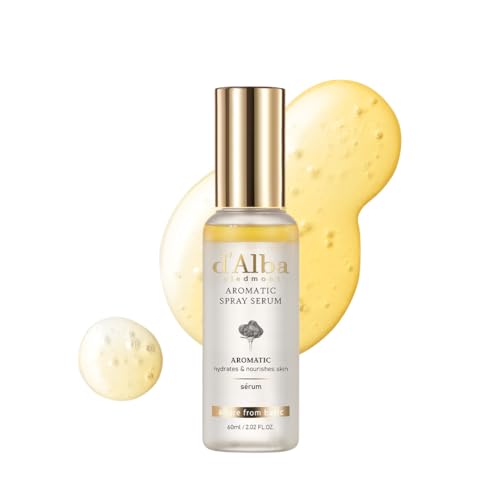 d'alba Soro em spray cromado de trufa branca italiana, cuidados com a pele vegan, hidratante e elasticidade facial Mist para pele seca sensível, 2,02 fl.oz, skincare coreano (60 ml)