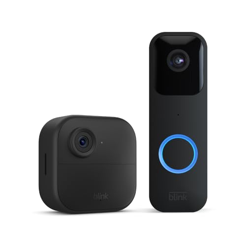 Nueva Blink Outdoor 4 (sistema de 1 cámara con Sync Module Core incluido) + Blink Videotimbre (negro)