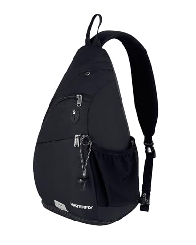 Waterfly Mochila cruzada peito mochila tiracolo casual para ciclismo caminhadas homem e mulher