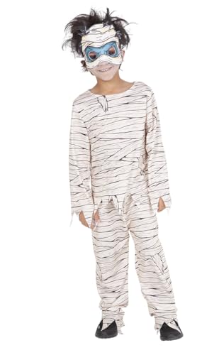 Rubies Disfarce múmia malota para meninos e meninas, t-shirt, calças e máscara, morto vivo, licença oficial para Halloween, festas, cosplay