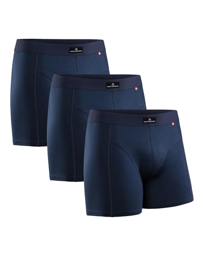 DANISH ENDURANCE Cuecas homem boxers de algodão premium, com ou sem cuecas, conjunto de 3 ou 10, roupa interior confortável e elástica