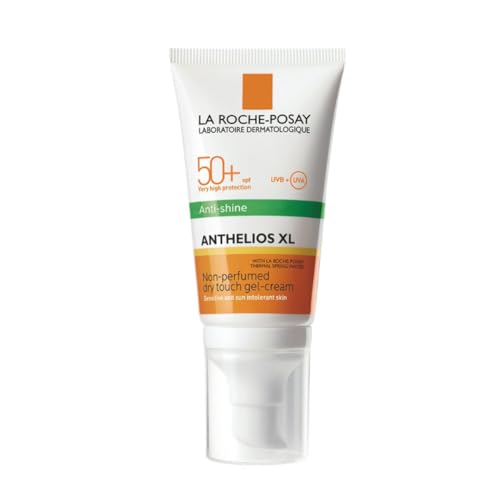 La Roche Posay Gel-Crema, Fotoprotección SPF50+, Resistente al Agua, Sudor y Arena, Efecto Matificante, Fórmula con Mexoryl 400, Anthelios UV-MUNE 400 Oil Control, 50 ml