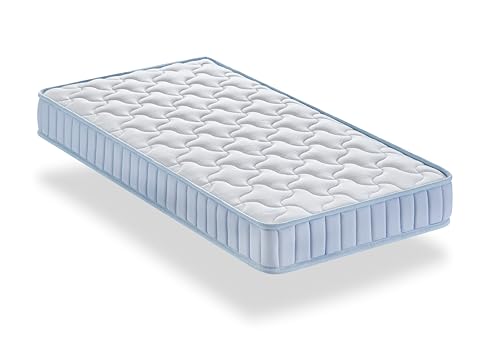 Dormio Colchão de berço respirável, antiácaros e antibacterianos. Tamanho: 60 x 120 cm. Altura: 12 cm, branco