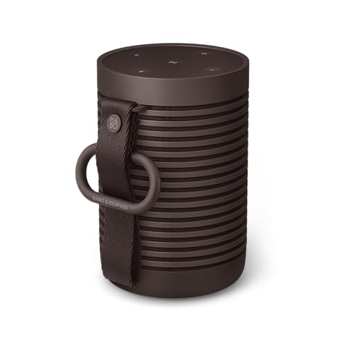 Bang & Olufsen Beosound Explore Altifalante de 360 graus Bluetooth portátil sem fios de alta gama para uso em exteriores, casa e viagem, IP67 resistente à água e poeira, até 27 horas Chestnut