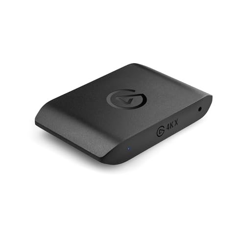 Elgato 4K X - Captura em 4K144 com latência ultra baixa no PS5/Pro, Xbox Series X/S, Nintendo Switch, OBS e mais, HDMI 2.1, VRR, HDR10, USB 3.2, para streaming e gravação, compatível com PC/Mac/iPad