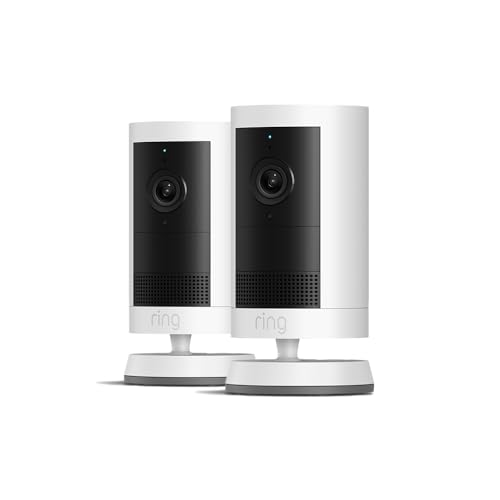 Nueva Ring Cámara exterior Plus con batería (Outdoor Camera Plus) | Vídeo 2K | Cámara inalámbrica I Instalación por cuenta propia | 30 días de prueba gratuita del plan de Ring Home | 2 cámaras