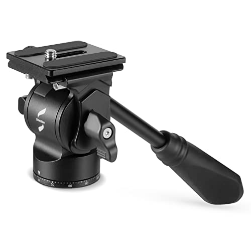 SmallRig Seleção Fluid Head apenas 279 g, CH10 cabeça de tripé com placa de libertação rápida para Arca Swiss e amortecimento para câmaras compactas, carga útil máxima 3 kg/6,6 LB - 3259