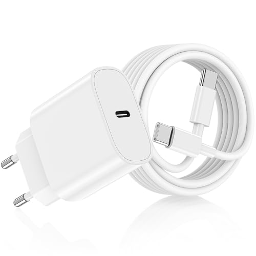 Carregador de carregamento rápido para iPhone 16/16 Pro/16 Pro Max/16 Plus/15/15 Pro/15 Pro Max/15 Plus/iPad/iPad Air, 20W USBC Charger tomada rápida adaptador de cabeça com 2m cabo c tomada cabeça