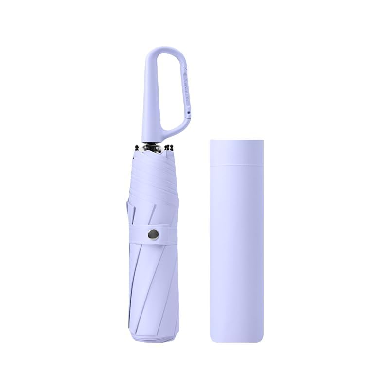 erised's bifrost Guarda-chuva de viagem dobrável Vogue compacto com mosquetão/8 varas/sol chuva/proteção UV/mochila pequena de viagem / portátil/mulheres e homem