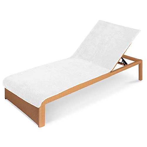 JEMIDI Toalha para espreguiçadeira, capa de ondulação para tapete de rede exterior de praia, piscina, jardim Camping, adequada para máquina de lavar roupa, 75 x 200 cm