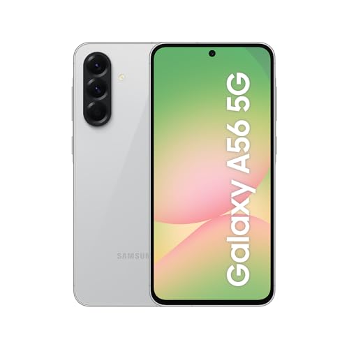Samsung Galaxy A56 5G 256GB, telemóvel, 8 GB RAM, câmara 50 MP, cinzento, garantia do fabricante 3 anos + 1 ano extra