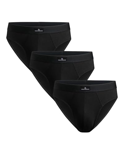 DANISH ENDURANCE Cuecas homem Slip de algodão, Slips homem respiráveis, 3 Pack - cuecas para homem, Slips homem algodão, Slip homem