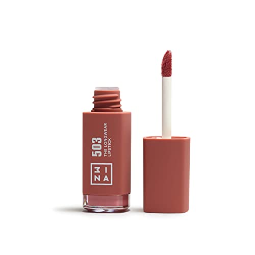 3INA MAKEUP - The Longwear Lipstick 503 - batom líquido nuvem de longa duração com ácido hialurónico para hidratar os lábios - barra de lábios mate de alta pigmentação - Vegan - Cruelty Free