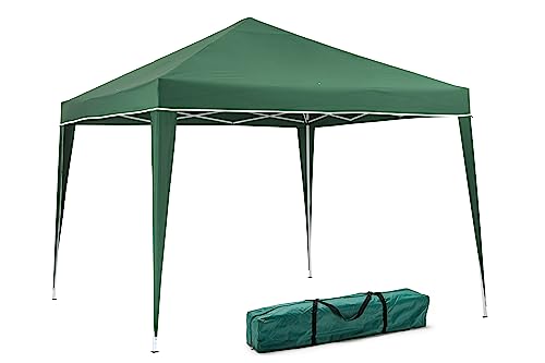 KG KITGARDEN - Tenda dobrável de 3 x 3 m para jardim, inclui etiquetas e bolsa de transporte, verde