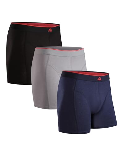 DANISH ENDURANCE Cuecas homem boxer de bambu, com ou sem cuecas, macias e elásticas, 3 ou 10 pacotes