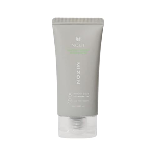 [MIZON] INOUT Watery Sheer Sunscreen SPF50+PA++++ (50 ml) Protetor solar fluido cuidados com a pele coreano, proteção 24 H, hidratante, ácido hialurónico 100% vegano