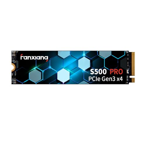 fanxiang SSD 512 GB NVMe SSD M.2 PCIe Gen3x4 2280 - até 3500 MB/s, SSD interno, pasta térmica de grafeno, cache SLC 3D NAND TLC, disco rígido M.2 512 GB compatível com computadores de secretária e