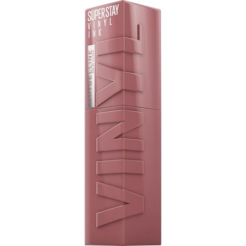 Maybelline New York Superstay Vinyl Ink, batom, efeito vinil, vinil fixo, longa duração, tom 110 Awestruck