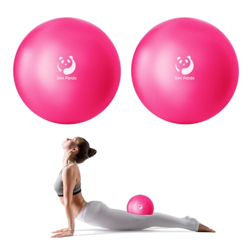 Slim Panda Bola de pilates 23 cm, anti-explosão antiderrapante PVC bola de ginástica, soft bolas de ioga para fitness, treino de equilíbrio