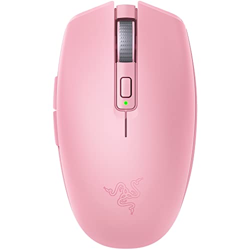 Razer Orochi V2 - Rato móvel sem fios para jogos, com até 950 horas de vida útil da bateria (ultra-luz, Hyperspeed e Bluetooth, interruptores de rato mecânico de 2ª geração) quartzo rosa
