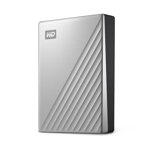 WD 6TB My Passport Ultra for Mac, HDD portátil, disco rígido externo, com software para gerenciamento de dispositivos, backup e proteção de senhas, prateado