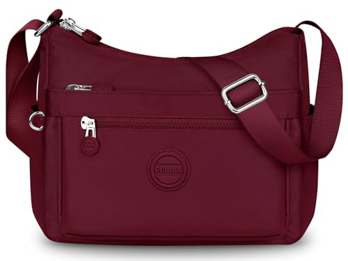 VOBUKE Mala de tiracolo mulher impermeável malas de ombro casual mulher de nylon moda crossbody vários bolsos mala de corpo cruzado com alça ajustável para viagem shopper escola uso diário