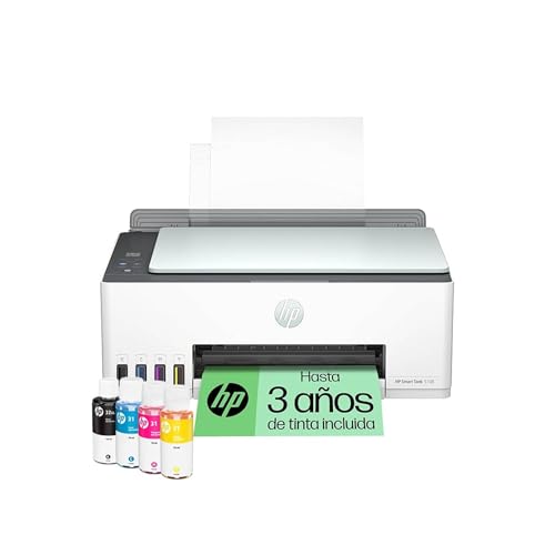 Impressora multifunções tinta HP Smart Tank 5108 Wi-Fi, com depósito recarregável, inclui tinta para imprimir até 3 anos