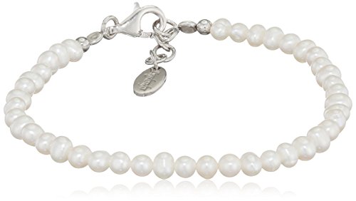 Engelsrufer Pulseira prata 925 Sterling para mulheres pérolas de água doce comprimento 18 cm (7,68") 2 cm (0,79"), 18, Prata esterlina, Pérola