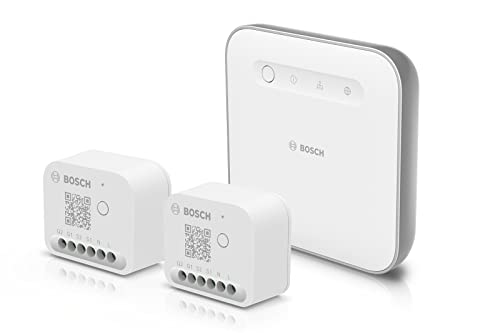 Bosch Smart Home Pacote básico para controlar a iluminação, persianas, venezianas e toldos; compatível com Amazon Alexa, assistente do Google e Apple HomeKit