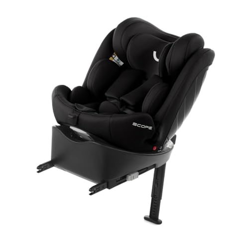 Nurse by Jané Scope, Cadeira de carro bebé iSize, 40 a 150 cm, de 0 a 12 anos, Isofix, rotação 360, posição de carregamento, 13 posições, preto