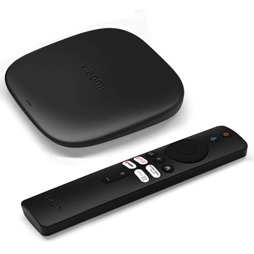 Xiaomi TV Box S (3nd Gen) 4K Ultra HD, processador poderoso, 2 GB RAM, 32 GB memória Smart TV Box, Google TV, Dolby Vision, HDR10, Dolby Atmos, DTS-X, Wireless Projection, WiFi 6, preto (versão ES)