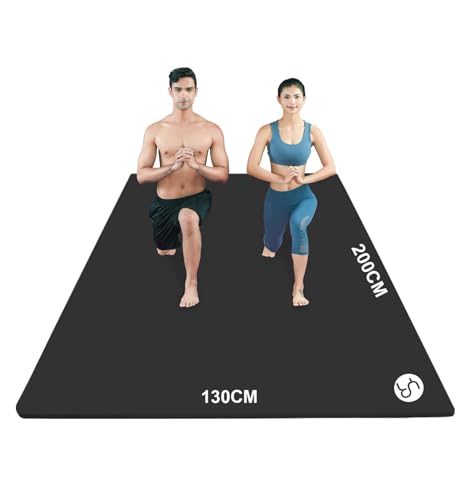 RYTMAT Tapete de fitness grande 200 × 130 cm, espessura 15 mm/10 mm tapete ioga antiderrapante NBR tapete ginástica XXL para desporto familiar
