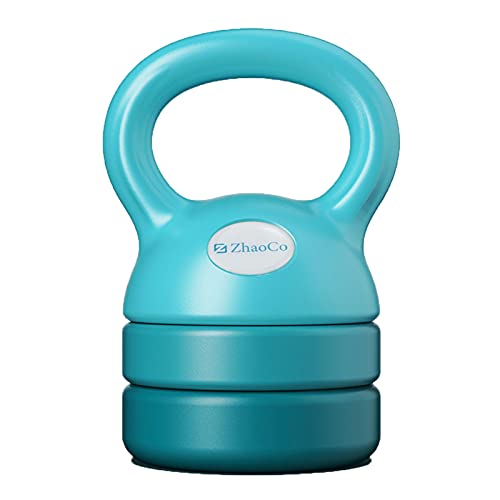 ZhaoCo Pesa Russa para mulher, pesos ajustáveis de Kettlebell de 5 kg (2,2 kg), 8 kg (3,6 kg), 9 kg (4 kg), 12 kg (5,4 kg), peso russo de carga variável para casa e ginásio
