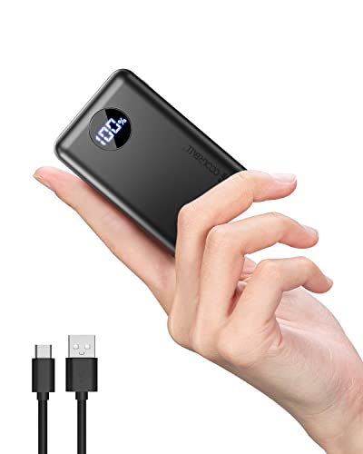 Coolreall Bateria externa de carregamento rápido, 22,5 W PD & QC 20000 mAh Power Bank, USB C de entrada/saída, ecrã LED mini bateria portátil compatível com iPhone Galaxy Xiaomi Huawei Etc