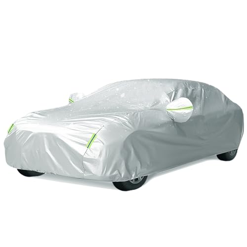 BEXITA Capa para carro de algodão impermeável exterior interior universal à prova de pó à prova de neve proteção UV para sedan comprimento (até 470 cm)