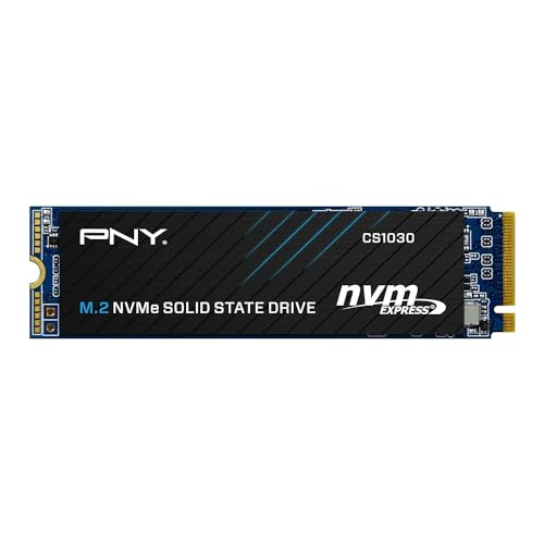 PNY CS1030 250 GB M.2 NVMe PCIe Gen3 x4, velocidade de leitura de 2500 MB/s, velocidade de gravação 1100 MB/s Internal Solid State Drive (SSD)