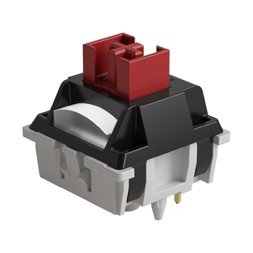 Akko Dracula - Interruptores de teclado linear para teclado mecânico para jogos, interruptores pré-lubrificados de 5 pinos de 35 gf com estrutura MX padrão (45 peças)
