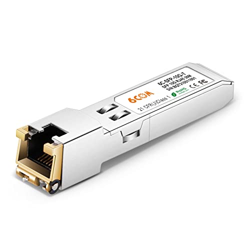 6COMGIGA Cisco compatível 10 GBase-T SFP 10 Gigabit RJ45 transmissor de cobre 30 m