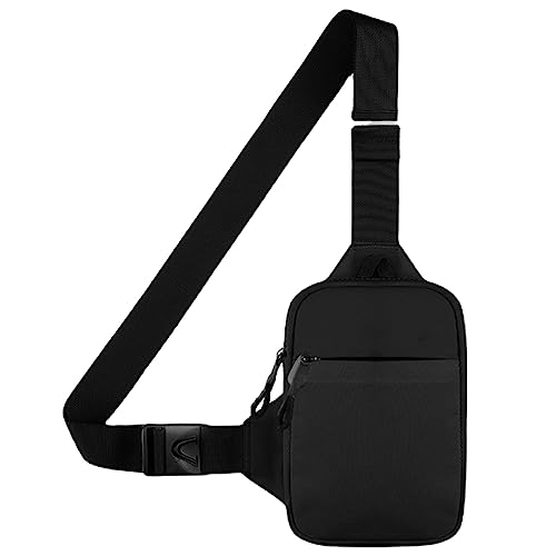 flintronic Saco peito homem pequeno, mini bolsa peito de ombro, mini bolsa impermeável mala, peito leve mochila de tiracolo mochila, para viajar, correr, ciclismo