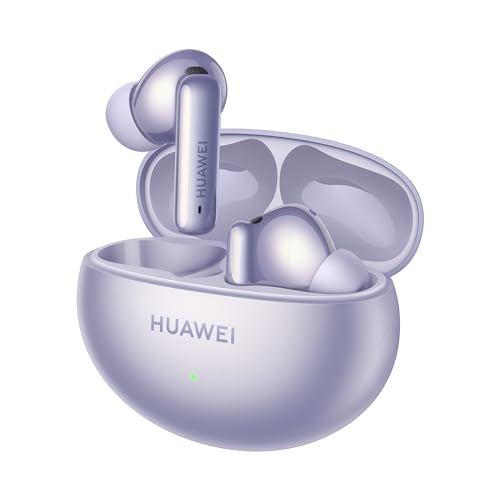 HUAWEI FreeBuds 6i, cancelamento ativo de ruído inteligente 3,0, baixos impactantes, carregamento rápido, bateria de 35 horas, Bluetooth 5.3, grau de proteção IP54 contra poeira e água, roxo